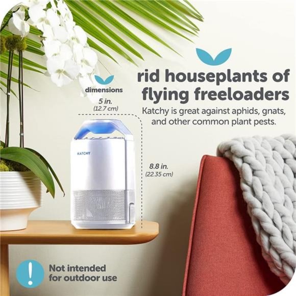 Indoor Insect Trap - Catcher & Killer for Mosquitos, Gnats, Moths, Fruit Flies - Picture 5 of 5